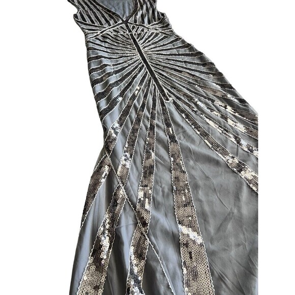Metme Women’s 1920s Mermaid Maxi Long Dress Sequin Formal Dress Evening Prom Xs - Picture 4 of 16